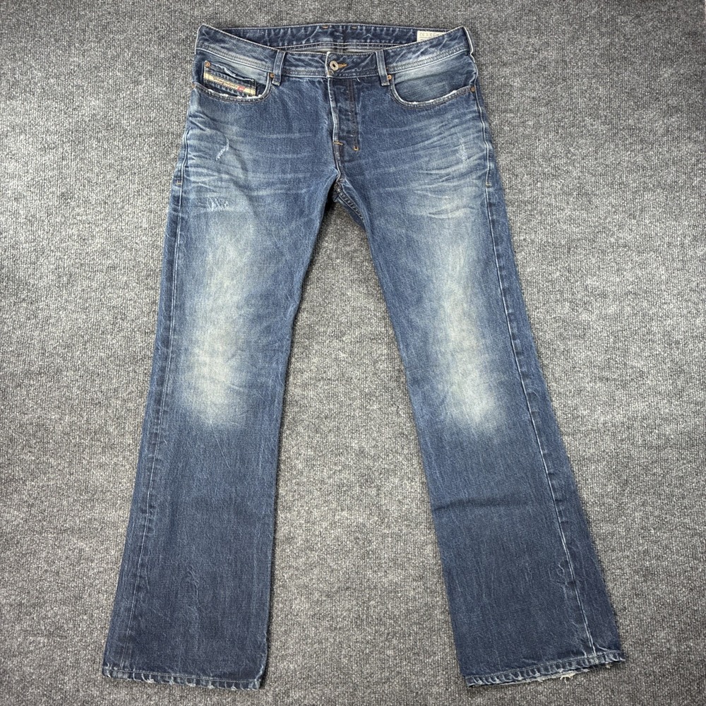Diesel Zatiny Jeans Regular Bootcut Men's Size 33x32 Fits 36x32 Blue 0880N